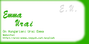 emma urai business card